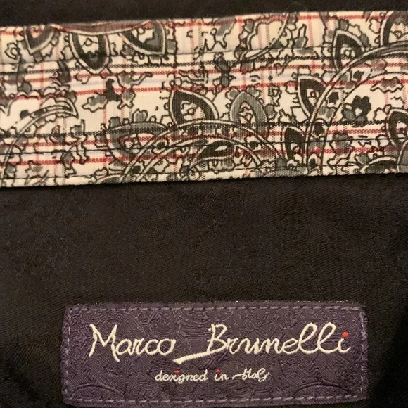 Marco Brunelli designed in Italy Men’s Long Sleeve Shirt - Picture 3 of 12